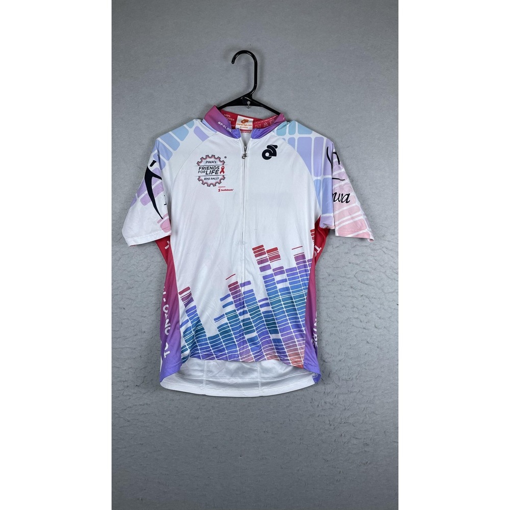 Champion System Womens Cycling Jersey XL PWA Friends For Life Bike Rally White‎